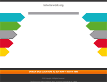 Tablet Screenshot of lahomework.org
